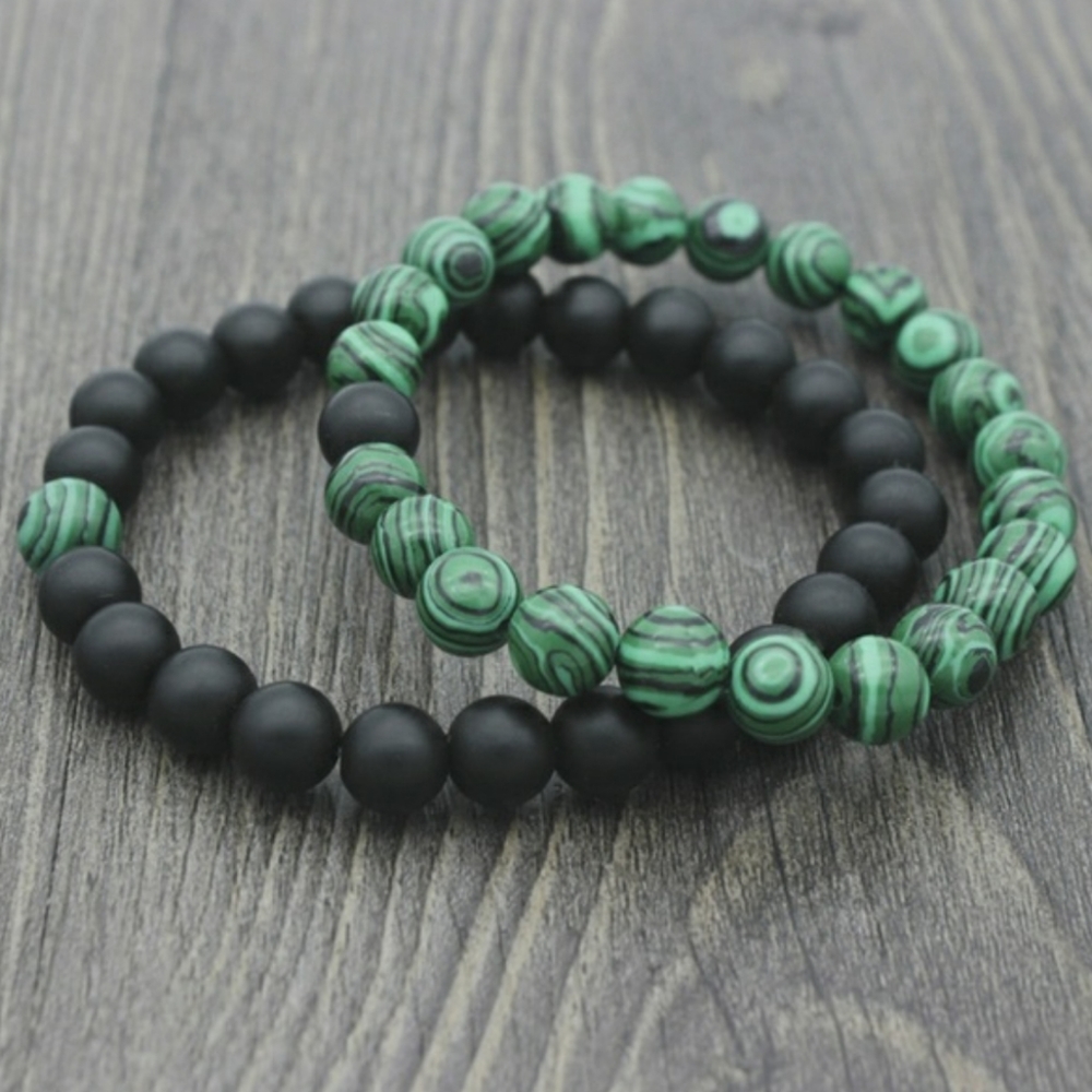 2pc Matte Yoga Bracelets